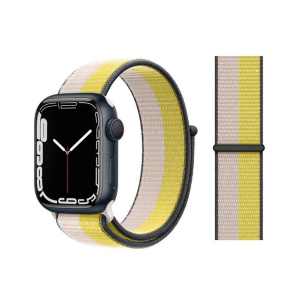 Milk Lemon Strap Loop For Apple Watch Adjustable Sport Loop (44mm)